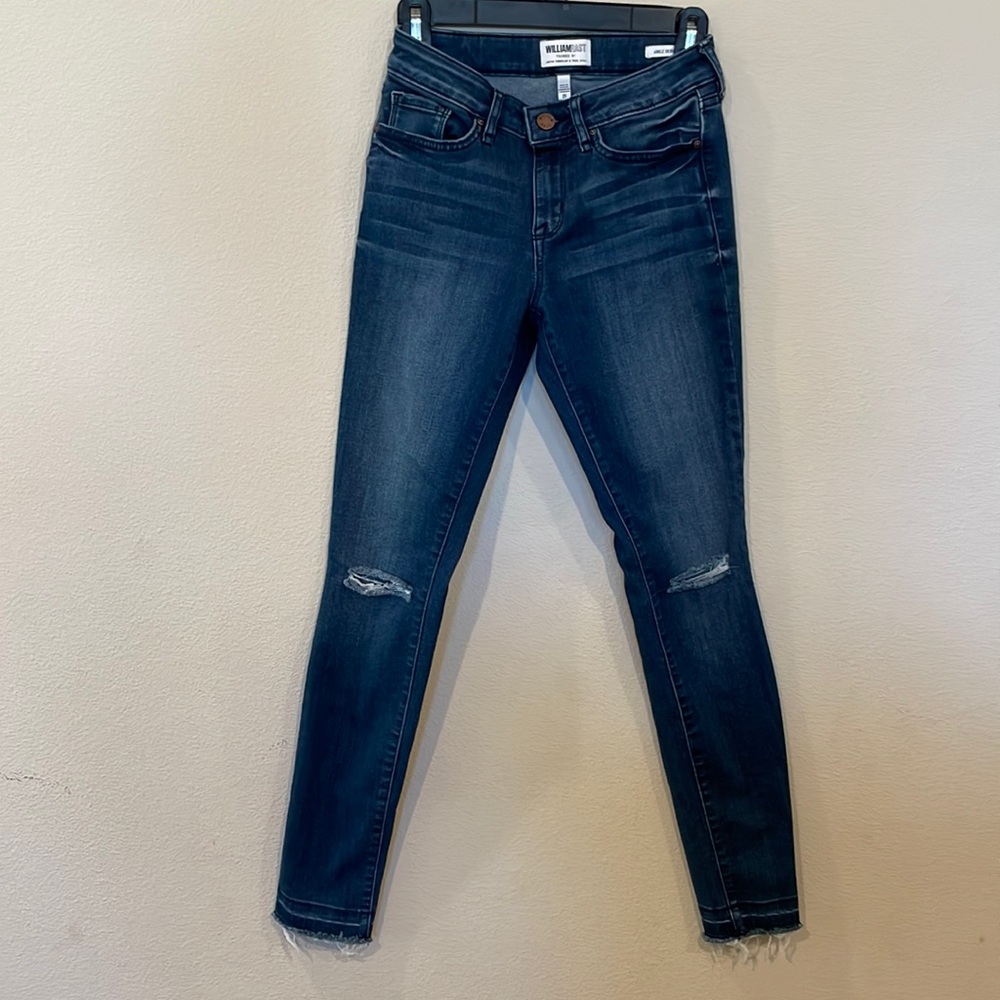 WILLIAM RAST low rise skinny ankle jeans